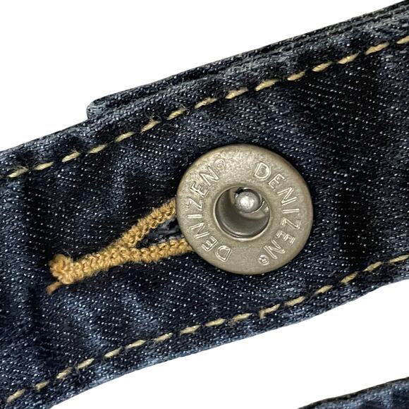 Denizen Levi’s XS Skinny Denim Overalls | Dark Wash Stretch Cross-Back Jumpsuit - Picture 4 of 11